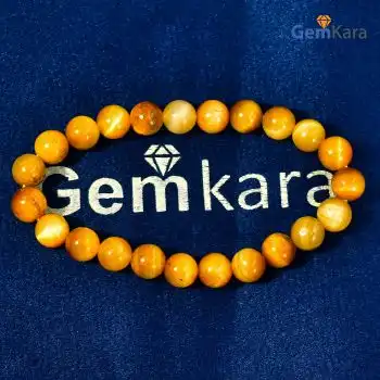  Cats Eye Round Beads Bracelet