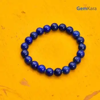 Lapis Lazuli Round Beads Bracelet